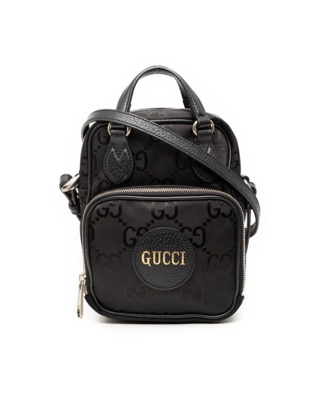 Gucci GG Nylon Off the Grid 2-Way Shoulder Bag Black